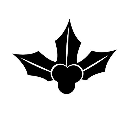 christmas flower decorative icon vector illustration designのイラスト素材