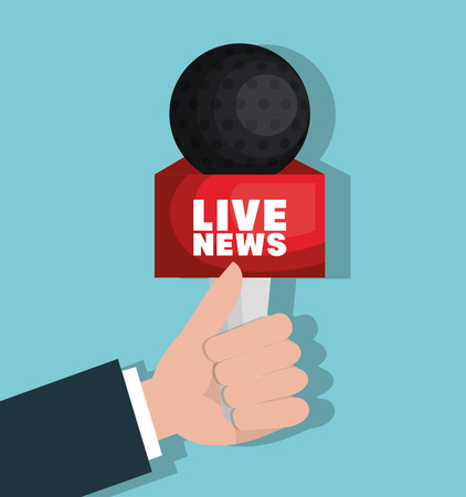 live news equipment icon vector illustration designのイラスト素材