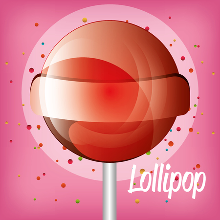 lollipop candy sweet isolated icon vector illustration designのイラスト素材