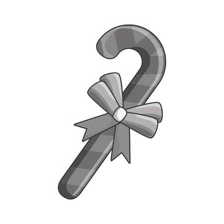 happy merry christmas cane card vector illustration designのイラスト素材