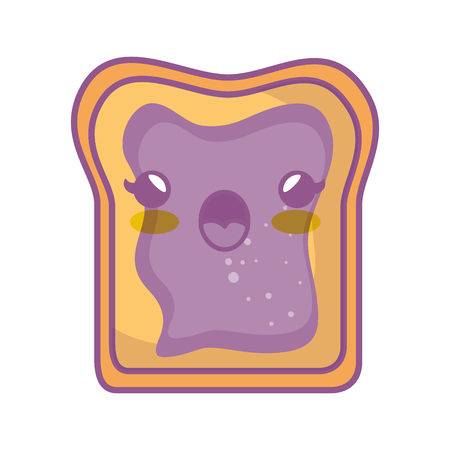 bread toast  style isolated icon vector illustration designのイラスト素材