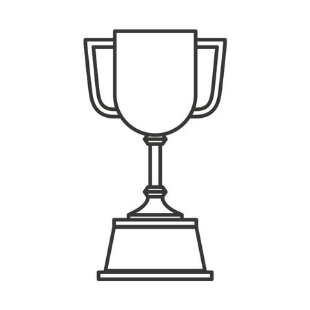 trophy cup award isolated icon vector illustration designのイラスト素材