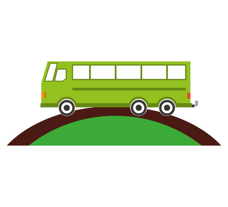 bus transport service icon vector illustration designのイラスト素材