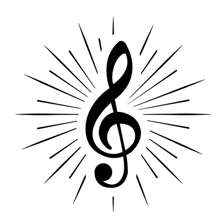 music note isolated icon vector illustration designのイラスト素材