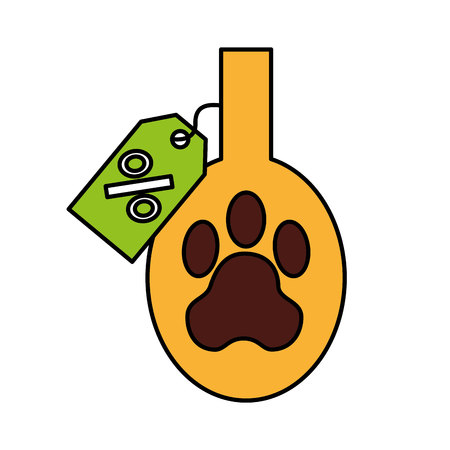 seal with animal footprint vector illustration designのイラスト素材