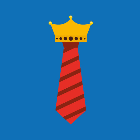 celebration happy fathers day tie hanging decoration vector illustrationのイラスト素材