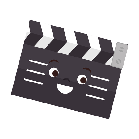 clapper board isolated icon vector illustration designのイラスト素材