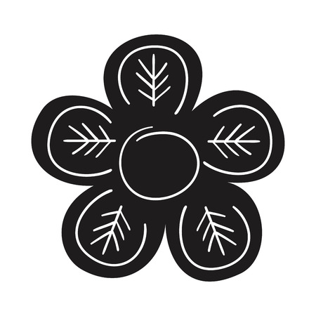 floral elegant frame icon vector illustration designのイラスト素材