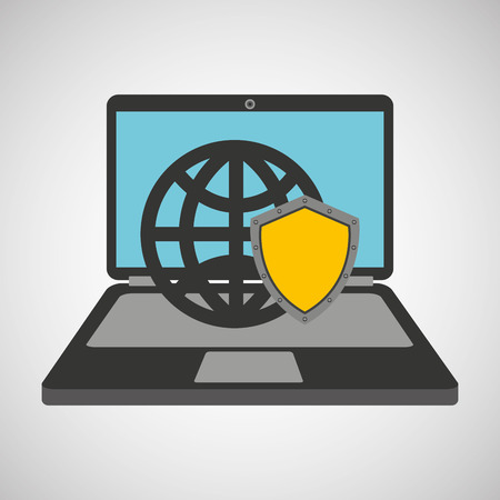 security globe system technology vector illustration eps 10のイラスト素材