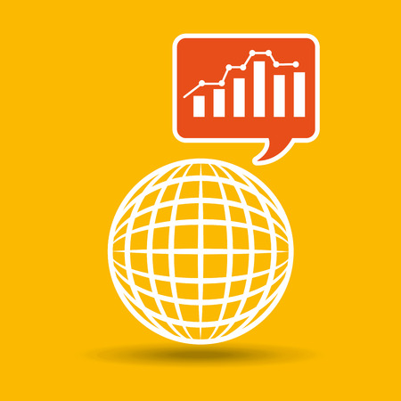 global web network graphics statistics icon vector illustrationのイラスト素材