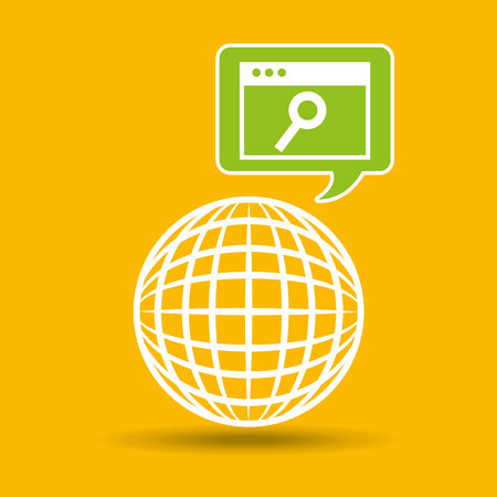 globe development technology page search vector illustrationのイラスト素材