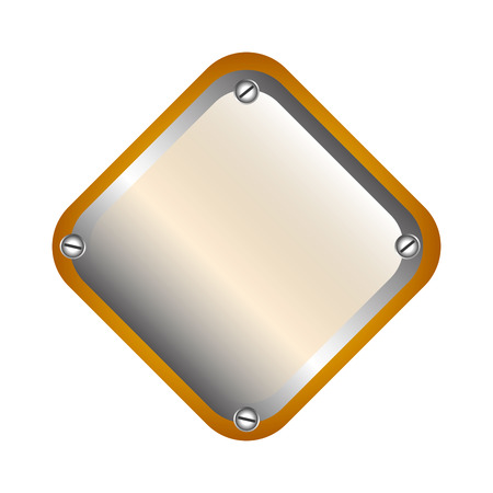 metal plate isolated icon vector illustration designのイラスト素材