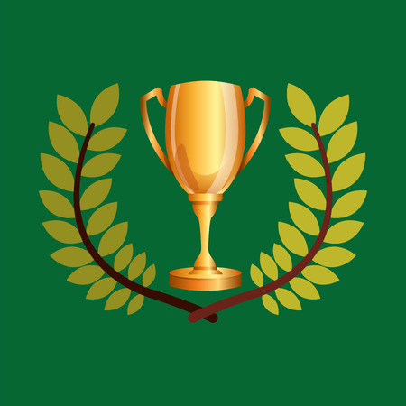 trophy  games emblem vector illustrationのイラスト素材