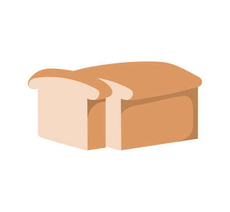 toast bread isolated icon vector illustration designのイラスト素材