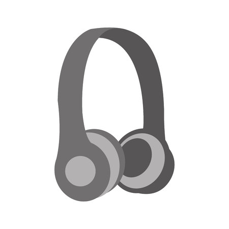 earphones audio device icon vector illustration designのイラスト素材