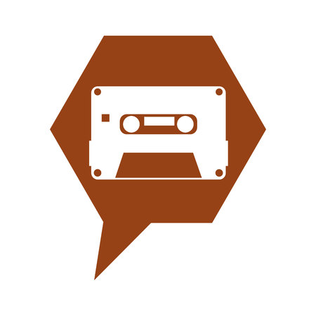 cassette old record icon vector illustration designのイラスト素材