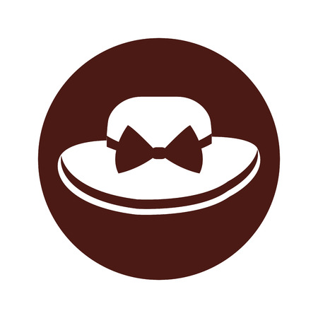 beach hat isolated icon vector illustration designのイラスト素材
