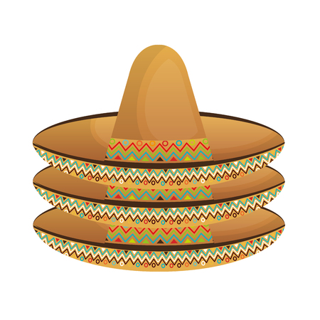 mexican classic hat icon vector illustration designのイラスト素材