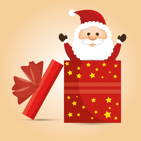 happy merry christmas santa claus character vector illustration designのイラスト素材