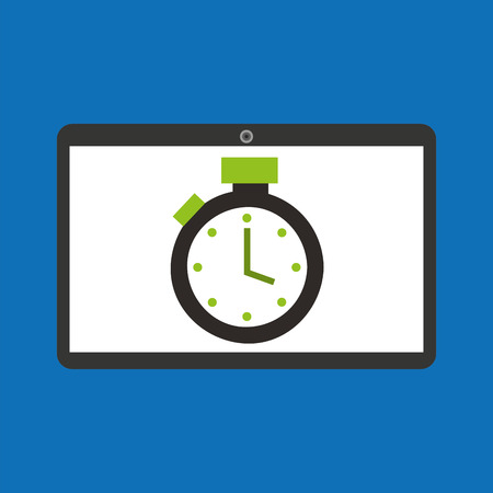 sport laptop app concept chronometer vector illustration eps 10のイラスト素材