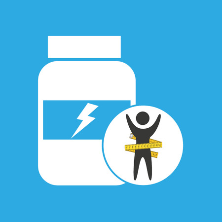 lose weight concept nutrition proteine vector illustration eps 10のイラスト素材
