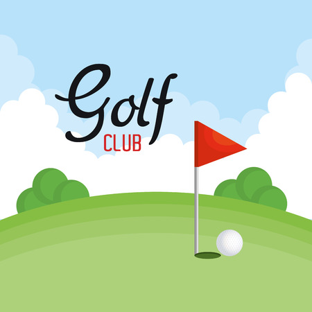 golf club sport icon vector illustration designのイラスト素材