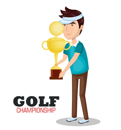 golf championship sport icon vector illustration designのイラスト素材