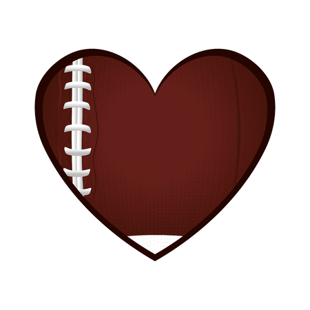 love american football icon vector illustration designのイラスト素材