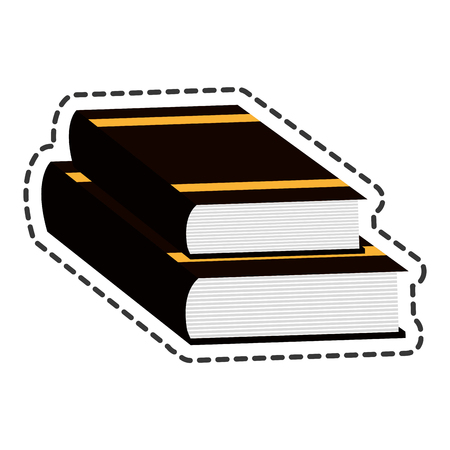 justice books isolated icon vector illustration designのイラスト素材