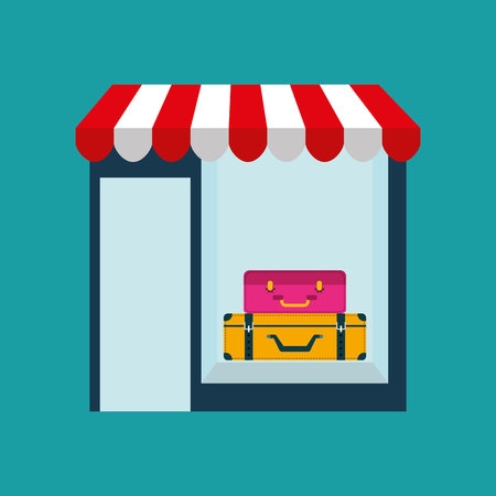 briefcases woman buys gifts vector illustration eps 10のイラスト素材
