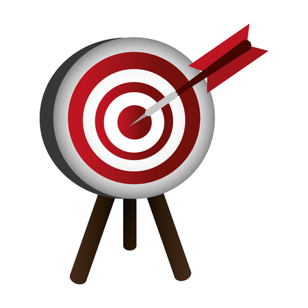 target arrow success isolated icon vector illustration designのイラスト素材