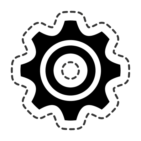 gear setting isolated icon vector illustration designのイラスト素材
