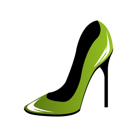 woman shoes pop art vector illustration designのイラスト素材