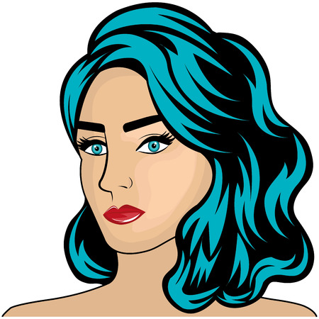 woman character pop art style vector illustration designのイラスト素材