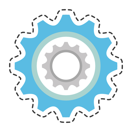 gear setting isolated icon vector illustration designのイラスト素材