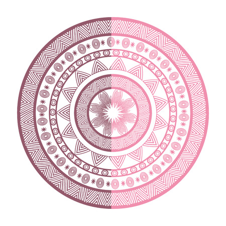 mandala india culture icon vector illustration designのイラスト素材