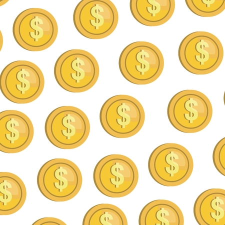 coin money isolated icon vector illustration designのイラスト素材