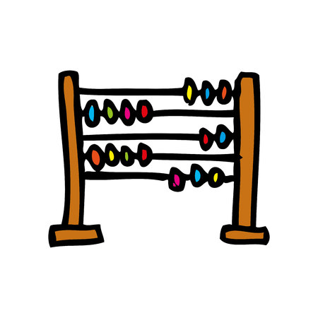 abacus school isolated icon vector illustration designのイラスト素材