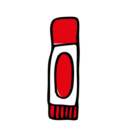 paint tube isolated icon vector illustration designのイラスト素材
