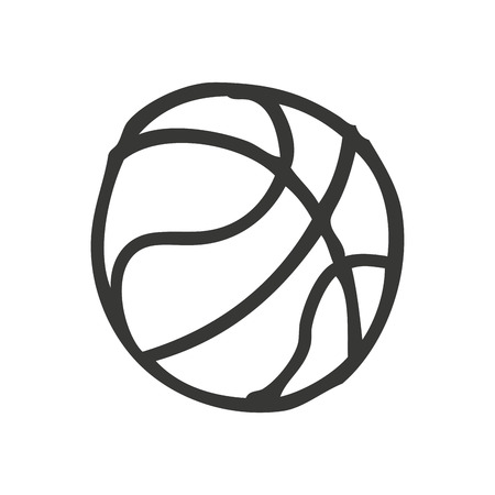 basketball balloon isolated icon vector illustration designのイラスト素材