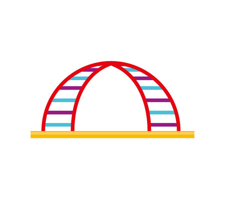Playground games isolated icon vector illustration designのイラスト素材