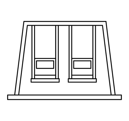 Playground games isolated icon vector illustration designのイラスト素材