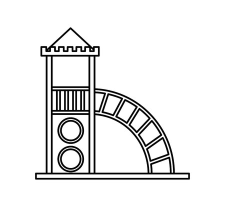 Playground games isolated icon vector illustration designのイラスト素材