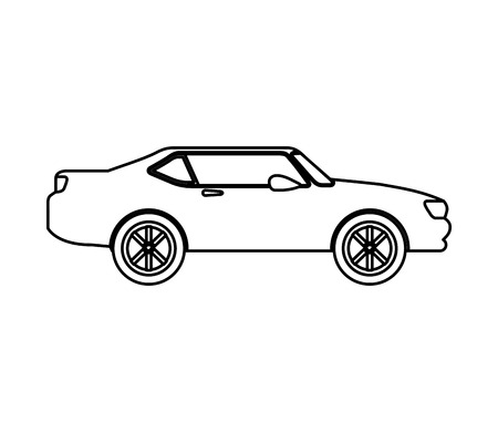 car auto vehicle isolated icon vector illustration designのイラスト素材