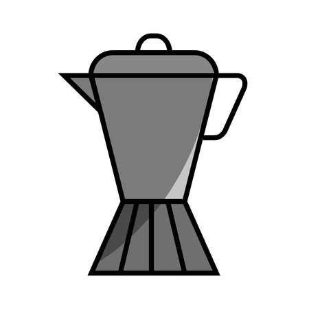 kettle coffee drink flat icon vector illustration designのイラスト素材