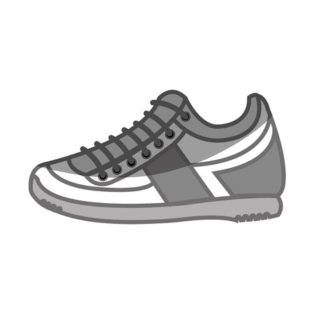 tennis shoes sport isolated icon vector illustration designのイラスト素材