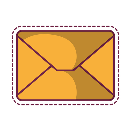 envelope letter isolated icon vector illustration designのイラスト素材