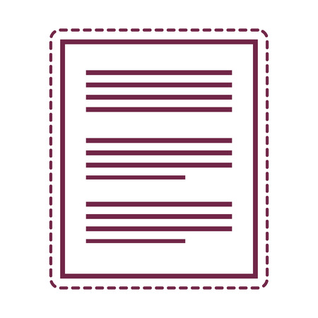 paper document file isolated icon vector illustration designのイラスト素材