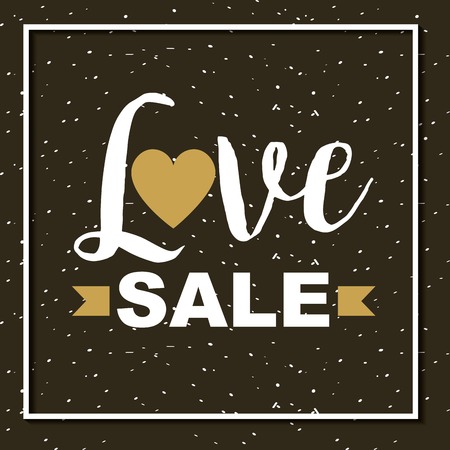 love and sale card. colorful design. vector illustrationのイラスト素材