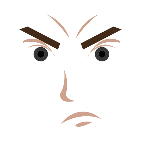 emoticon face expression isolated vector illustration designのイラスト素材